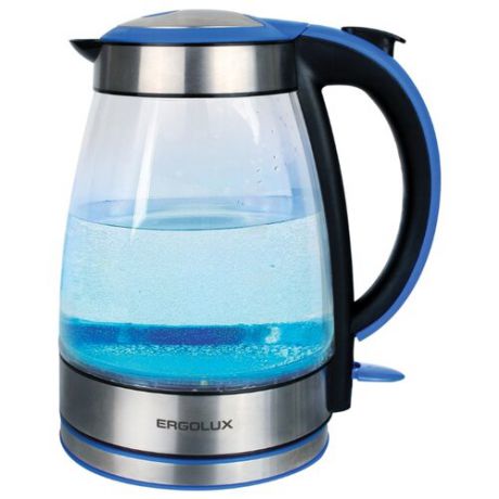 Чайник Ergolux ELX-KG02-C45, сине-черный