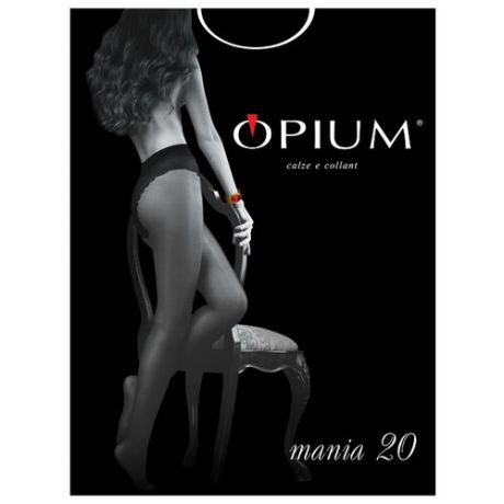 Колготки Opium Mania 20 den, размер 2, nero