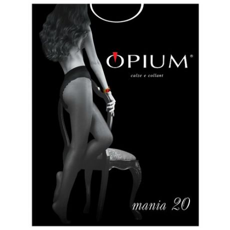 Колготки Opium Mania 20 den, размер 4-L, nero