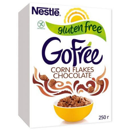 Готовый завтрак GoFree хлопья кукурузные шоколадные (коробка), 250 г