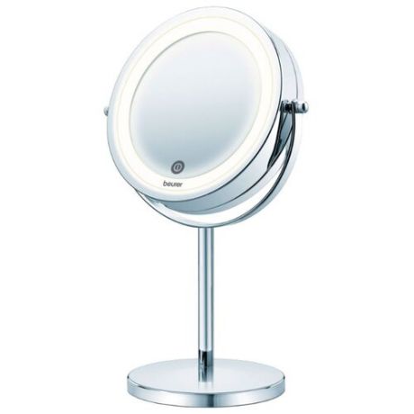 Зеркало косметическое настольное Beurer BS55 с подсветкой серебристый