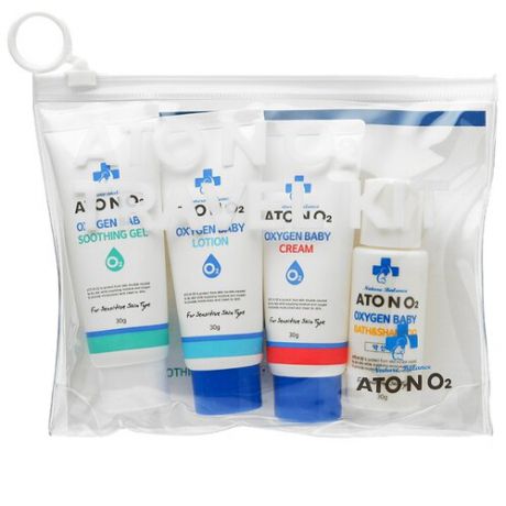 Atono2 Набор детской уходовой кислородной косметики Oxygen Baby Travel Kit 4 (4 шт.)