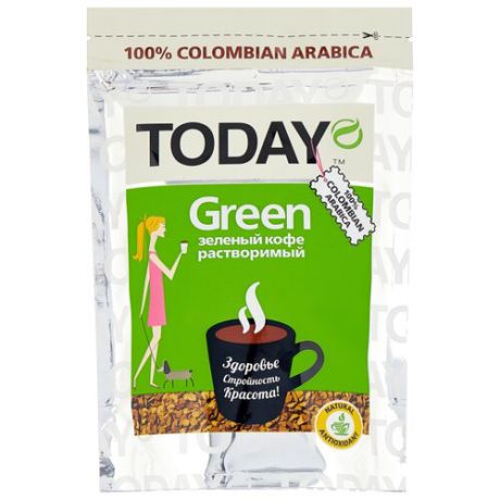 Кофе растворимый Today Green, пакет, 75 г