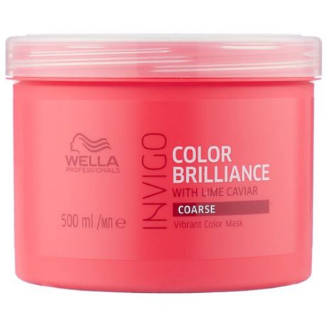 Wella Professionals INVIGO COLOR BRILLIANCE Маска-уход для защиты цвета жестких волос, 500 мл