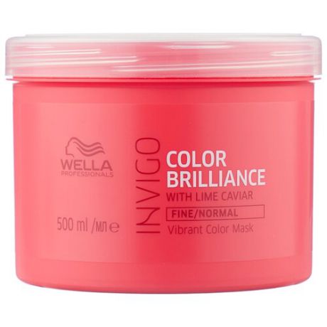 Wella Professionals INVIGO COLOR BRILLIANCE Маска-уход для защиты цвета тонких и нормальных волос, 500 мл