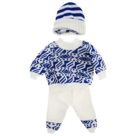 Junfa toys Комплект одежды для кукол BLC11 белый/синий