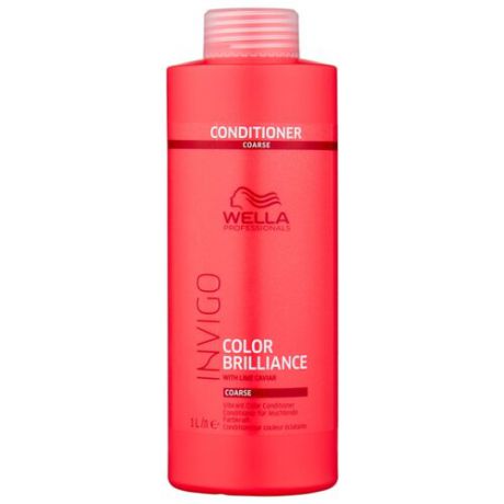 Wella Professionals бальзам-уход Invigo Color Brilliance Coarse для защиты цвета окрашенных жестких волос, 1000 мл