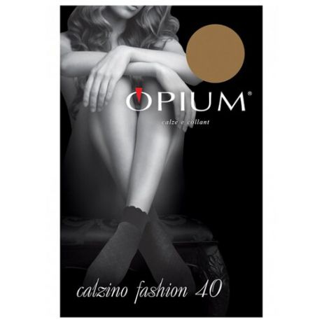 Капроновые носки Calzino Fashion 40 den 1 пара Opium, one size, visone