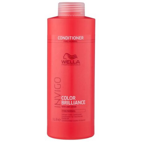 Wella Professionals бальзам-уход Invigo Color Brilliance Fine/Normal для защиты цвета окрашенных нормальных и тонких волос, 1000 мл