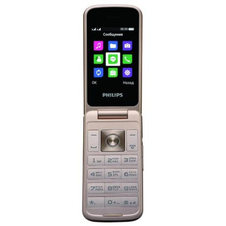 Телефон Philips Xenium E255 черный (CTE255BK/00)