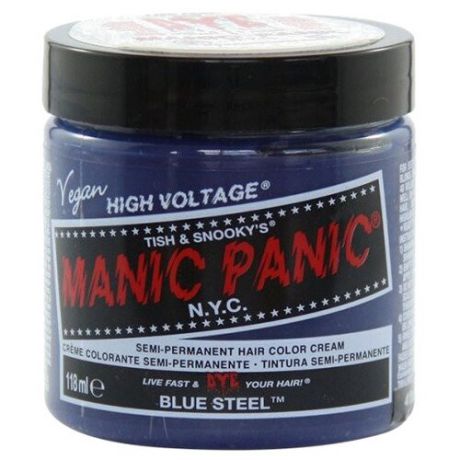 Крем Manic Panic High Voltage Blue Steel, голубой оттенок, 118 мл