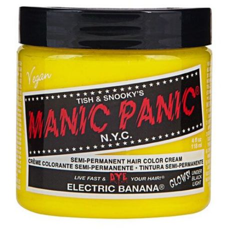 Крем Manic Panic High Voltage Electric Banana, желтый оттенок, 118 мл