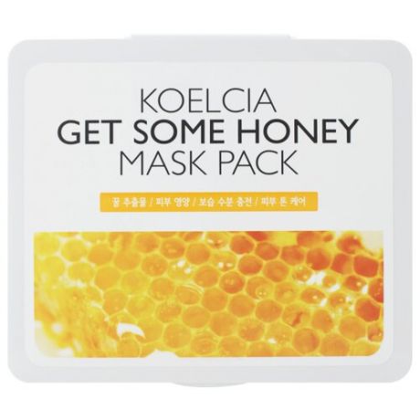 KOELCIA тканевая маска Get Some Mask Pack с экстрактом мёда, 380 г, 30 шт.