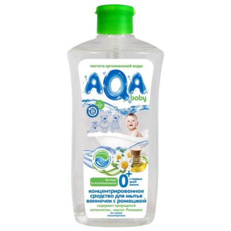 AQA baby гель для мытья ванночек с ромашкой 0.5 л