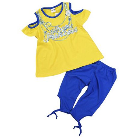 Комплект одежды looklie размер 110-116, лимонный