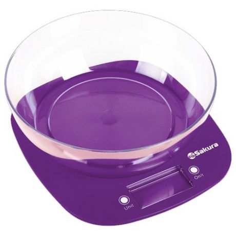 Кухонные весы Sakura SA-6078 R/P фиолетовый
