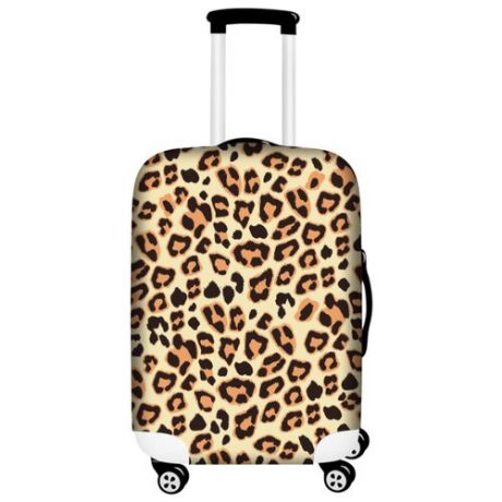 Чехол для чемодана Bergmann PerfectSolutions Леопард L/XL, желтый/оранжевый
