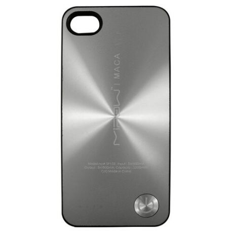 Чехол-аккумулятор MIPOW MACA Color Power Case SP103A для Apple iPhone 4/iPhone 4S silver