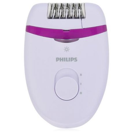 Эпилятор Philips BRE275 Satinelle Essential белый/фиолетовый