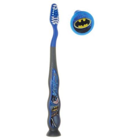 Зубная щетка Dr. Fresh Batman Travel Kit BM-3 3+, синий/серый