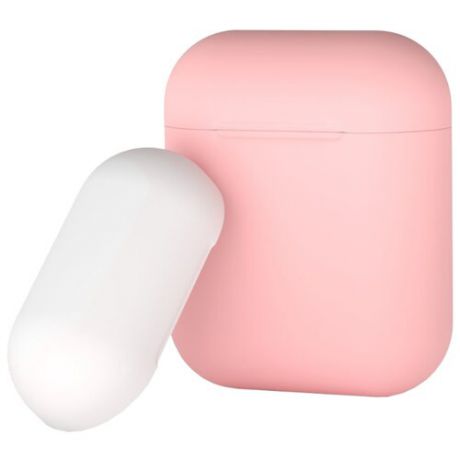Чехол Deppa для AirPods двухцветный pink/white