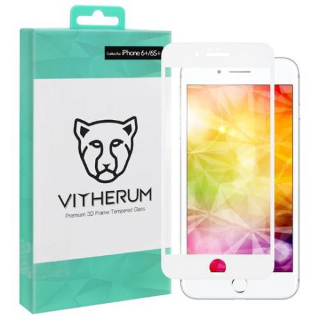 Защитное стекло Vitherum 3D TURQUOISE для Apple iPhone 6 Plus/6S Plus белый