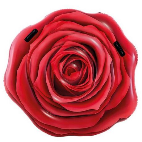 Матрас Intex Красная роза 132x137 см красный