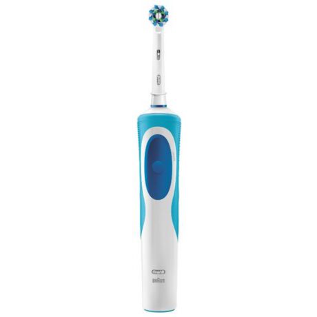 Электрическая зубная щетка Oral-B Vitality Plus CrossAction белый/синий/голубой