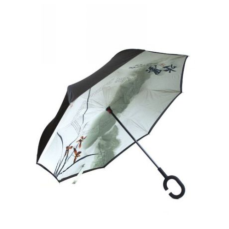 Зонт механика Удачная покупка YS08 черный/белый/зеленый