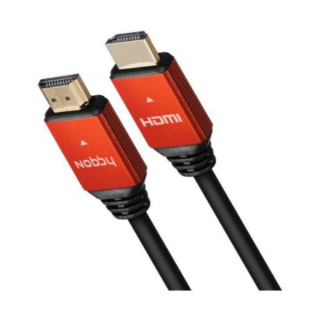 Кабель Nobby Comfort HDMI-HDMI (NBС-HC) 2 м черный/красный