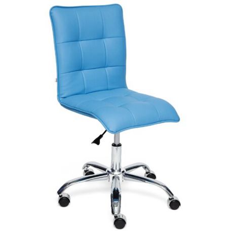 Компьютерное кресло TetChair Zero, обивка: искусственная кожа, цвет: голубой