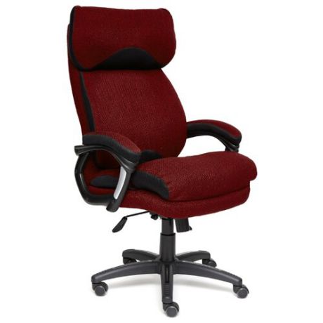Компьютерное кресло TetChair Duke, обивка: текстиль, цвет: бордовый/черный