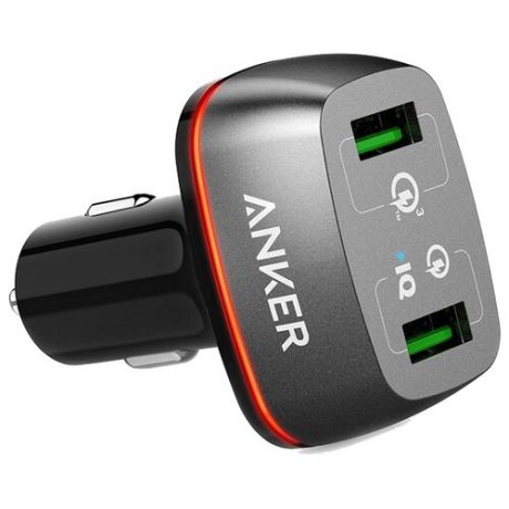 Автомобильная зарядка ANKER PowerDrive+ 2 USB черный