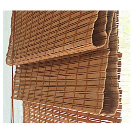 Римская штора Эскар бамбуковые (какао), 90х160 см
