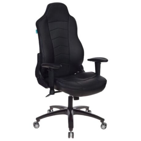 Компьютерное кресло Бюрократ VIKING-3 игровое, обивка: искусственная кожа, цвет: черный