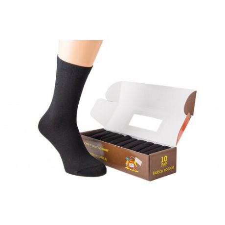 Носки Оптима Годовой запас носков, 25 размер, черный