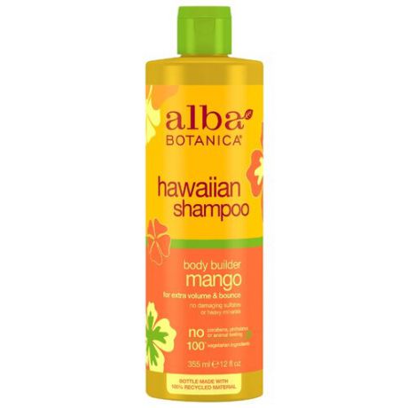 Alba Botanica Hawaiian shampoo Body Builder Mango шампунь гавайский с манго 355 мл