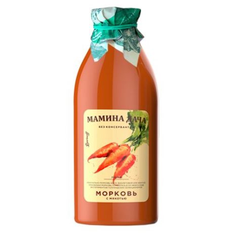 Нектар Мамина дача Морковный с мякотью, 0.75 л