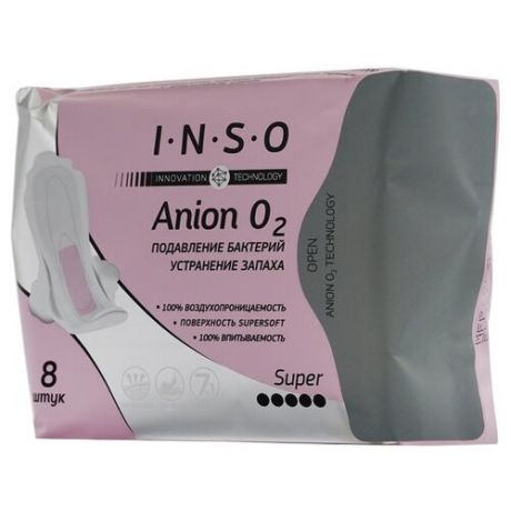 Inso прокладки Anion O2 Super 8 шт.