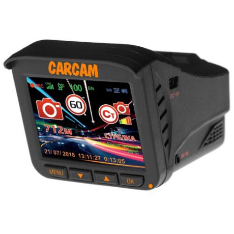 Видеорегистратор с радар-детектором CARCAM COMBO 5 LITE, GPS, ГЛОНАСС черный