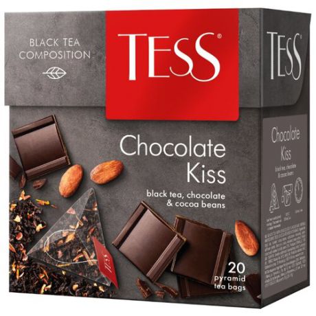 Чай черный TESS Choсolate Kiss в пирамидках, 20 шт.