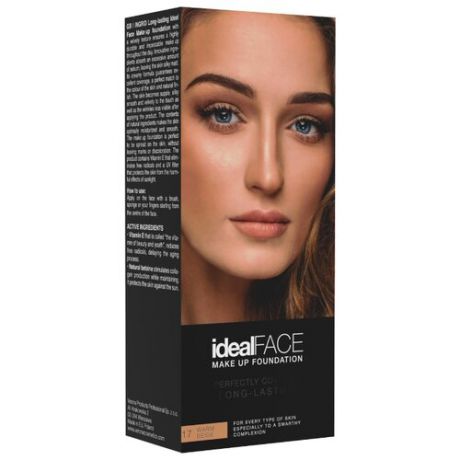 Ingrid Cosmetics Тональный крем Ideal Face, оттенок: 17 warm beige