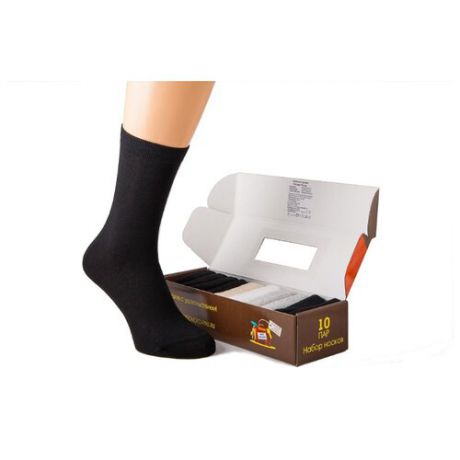Носки Оптима разноцветные Годовой запас носков, 25 размер, ассорти