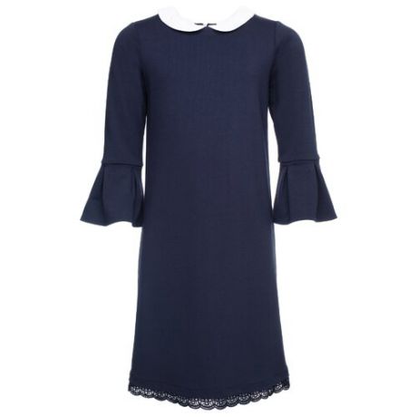 Платье playToday размер 146, темно-синий/белый