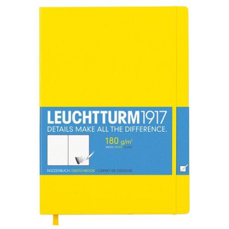 Скетчбук для набросков и графических работ Leuchtturm1917 Master 31.5 х 22.5 см, 180 г/м², 96 л. желтый