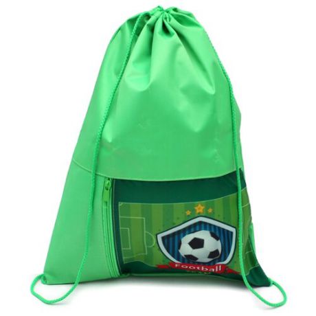 Prof-Press мешок для обуви Мяч на поле (МО-2059) зеленый