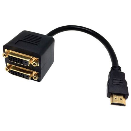 Разветвитель ESPADA HDMI - 2 x DVI-D (EHDMIM2xDVIF25) 0.25 м черный