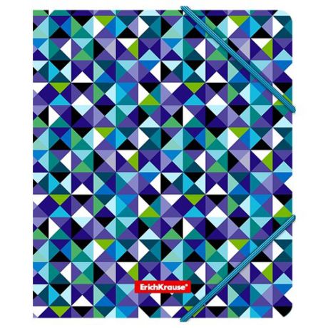 ErichKrause Папка на резинках пластиковая Cubes А5+ многоцветный