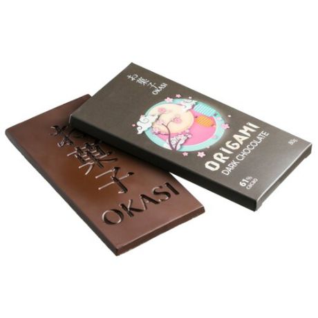 Шоколад Okasi Origami темный, 80 г