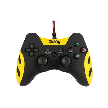 Геймпад Dialog GP-A21 черный/желтый